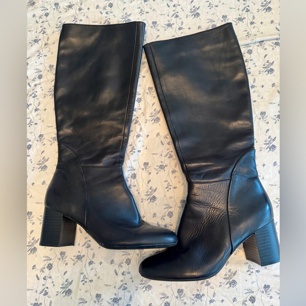 INC International Concepts Black Heeled Boots